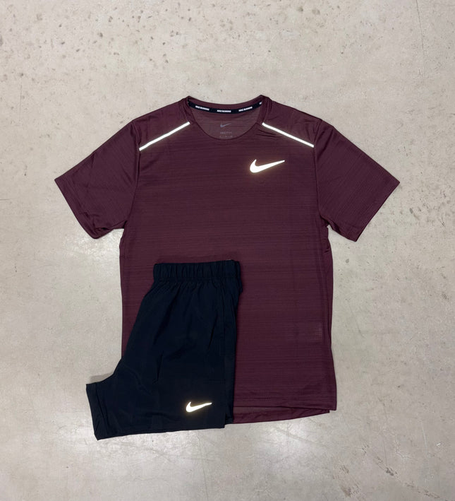 Nike Burgundy Crush x Black Challenger Full Set
