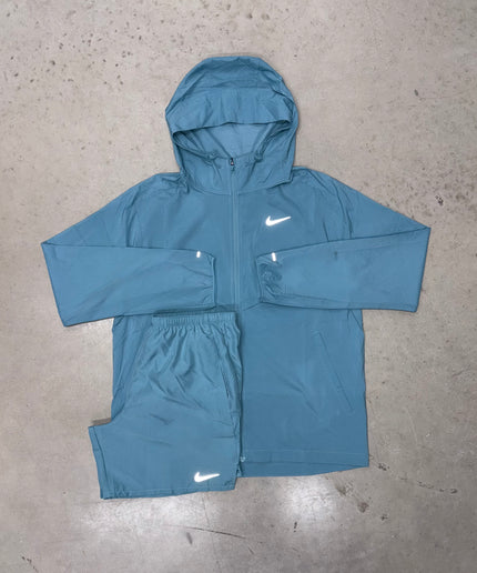 Nike Denim Blue Windrunner Jacket x Challenger Shorts Set