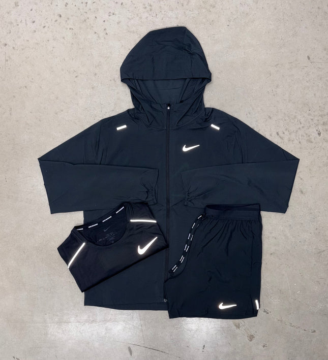Nike Triple Black Flex Stride Bundle