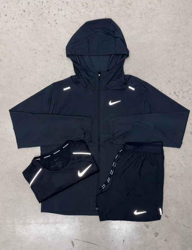 Nike Triple Black Flex Stride Bundle