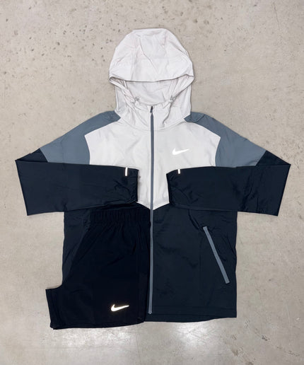 Nike Light Bone Windrunner Jacket x Challenger Shorts Set