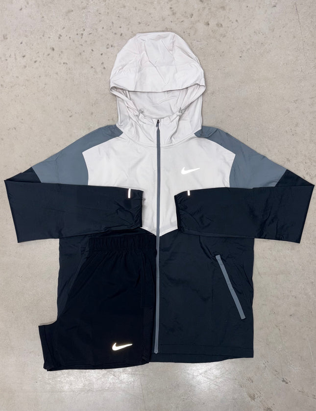 Nike Light Bone Windrunner Jacket x Challenger Shorts Set