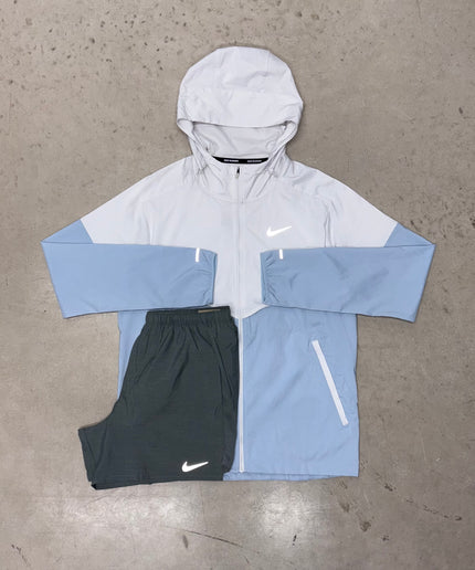 Nike Armoury Blue Windrunner Jacket x Challenger Shorts Set