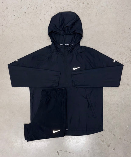 Nike Black Repel Windrunner Jacket x Challenger Shorts Set