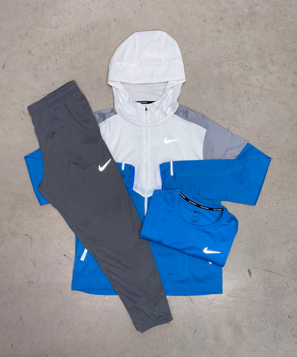 Nike White/Grey/Blue Windrunner Bundle