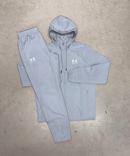 Under Armour Grey Sports Style Woven Tracksuits