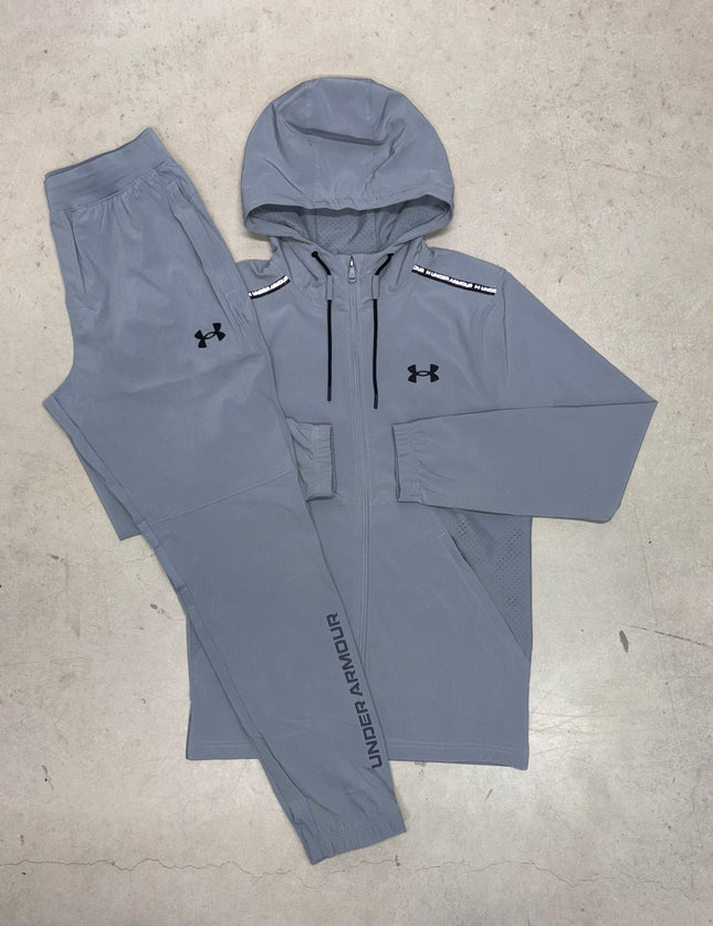 Under Armour Grey Lock Up Woven Tracksuit
