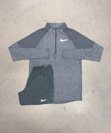 Nike Grey Element 1/4 Zip x Grey Challenger Shorts Set