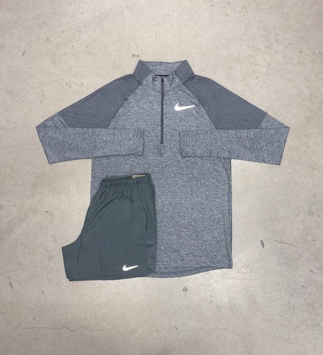 Nike Grey Element 1/4 Zip x Grey Challenger Shorts Set