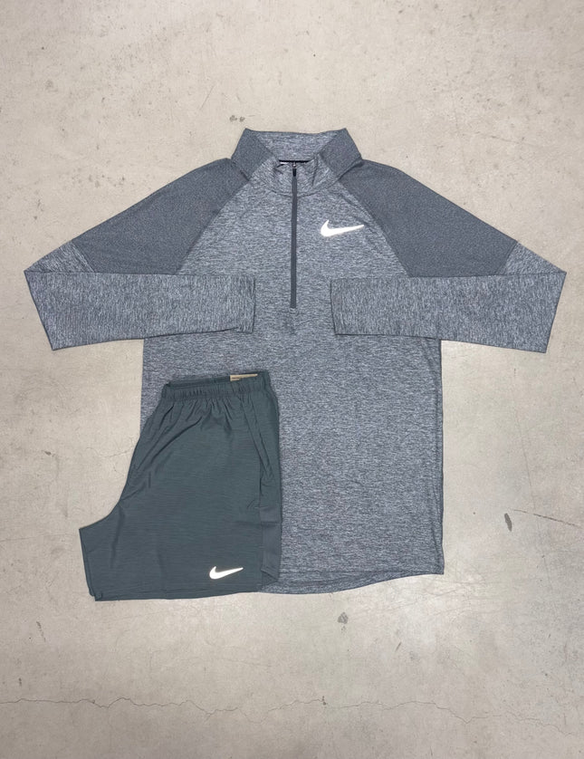 Nike Grey Element 1/4 Zip x Grey Challenger Shorts Set