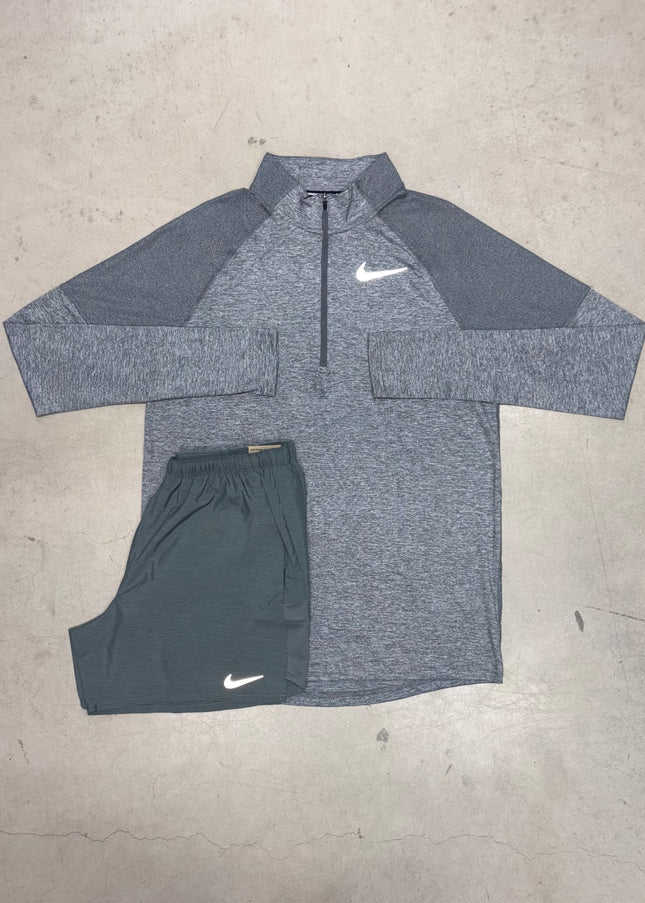 Nike Grey Element 1/4 Zip x Grey Challenger Shorts Set