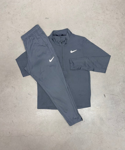 Nike Grey Pacer 1/4 Zip Full Tracksuit