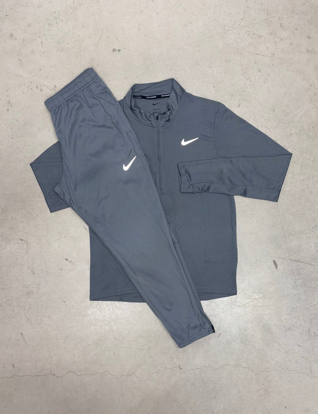Nike Grey Pacer 1/4 Zip Full Tracksuit