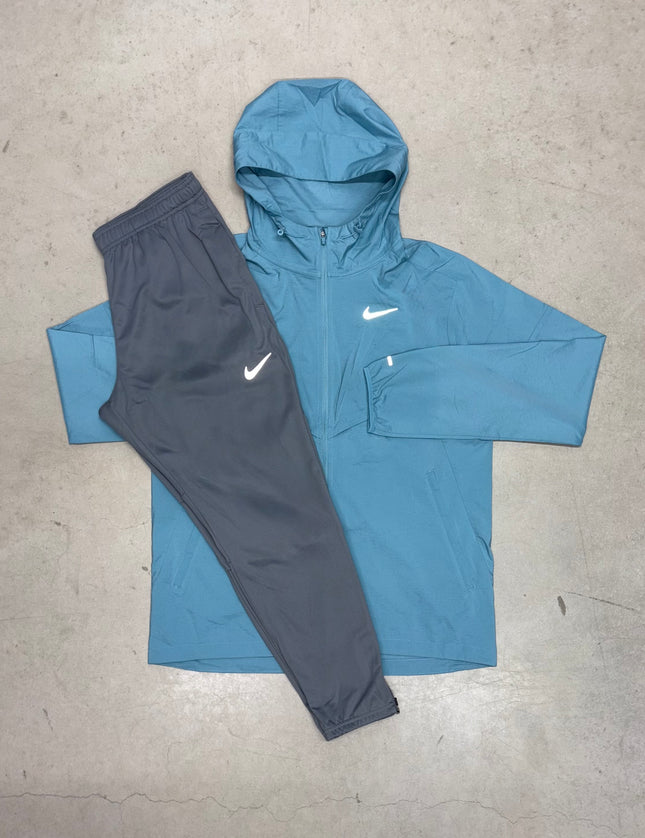 Nike Denim Blue Windrunner Jacket x Grey Challenger Tracksuit