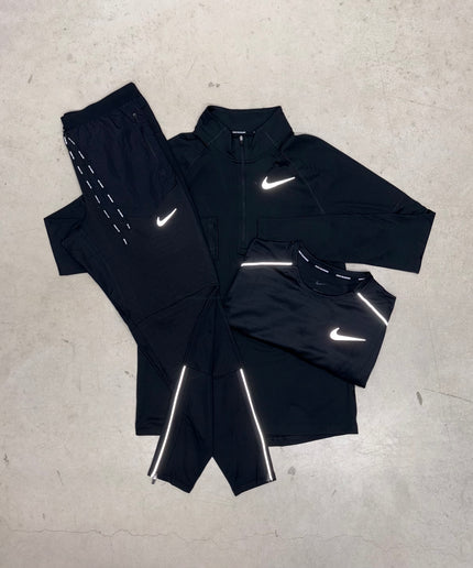 Nike Black Element 1/4 Zip x Phenom Pants Bundle