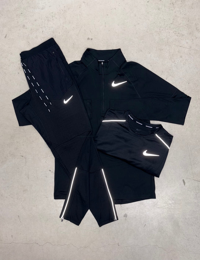 Nike Black Element 1/4 Zip x Phenom Pants Bundle