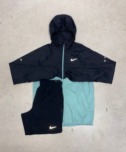 Nike Green/Black Stride Windrunner Jacket x Challenger Short Tracksuit