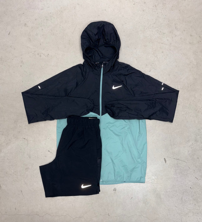 Nike Green/Black Stride Windrunner Jacket x Challenger Short Tracksuit