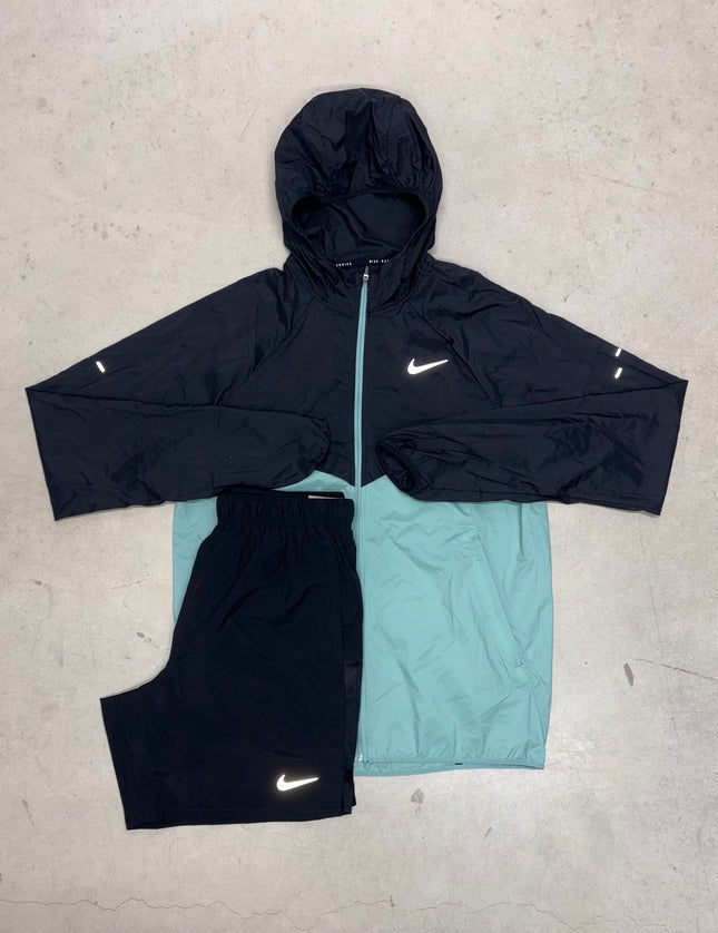 Nike Green/Black Stride Windrunner Jacket x Challenger Short Tracksuit