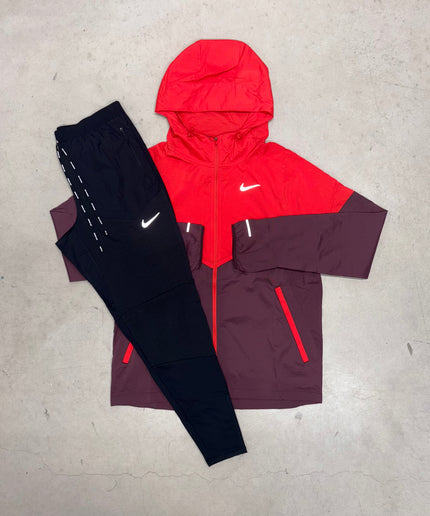 Nike Light Crimson/Burgundy Crush Windrunner Jacket x Phenom Tracksuit