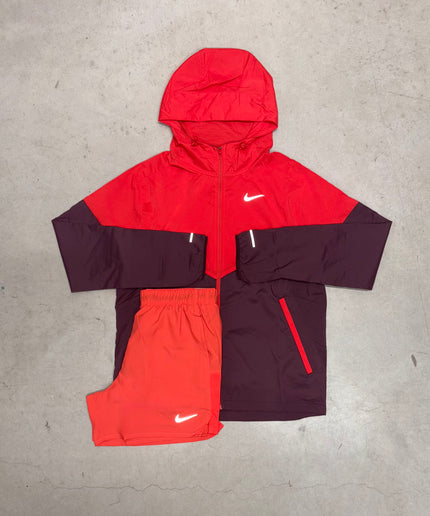 Nike Light Crimson/Burgundy Crush Windrunner Jacket Full Set