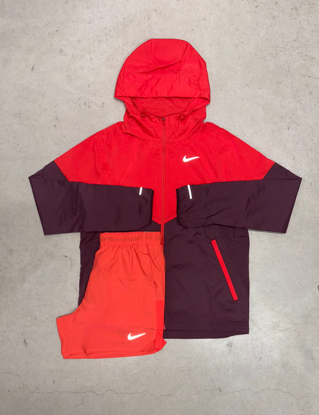 Nike Light Crimson/Burgundy Crush Windrunner Jacket Full Set