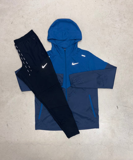 Nike Thunder Blue Windrunner Jacket x Black Phenoms Pants Tracksuit