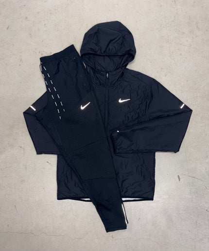 Nike Black Aeroloft Windrunner Jacket x Black Phenom Tracksuit