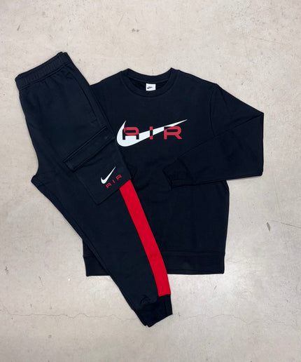 Nike Red/Black Swoosh Air Tracksuit