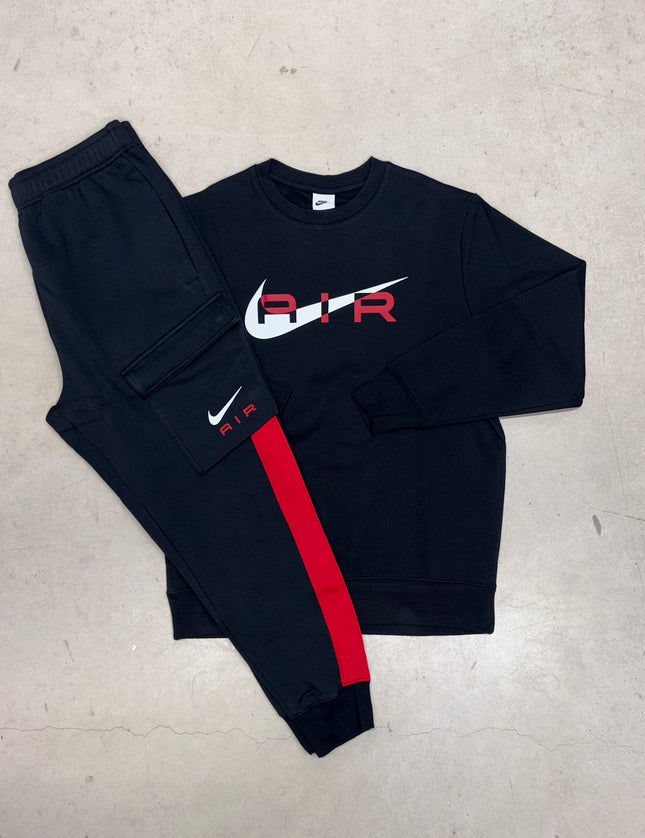Nike Red/Black Swoosh Air Tracksuit