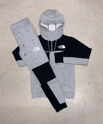 North Face Black/Grey Himalayan Grid Full Tracksuit