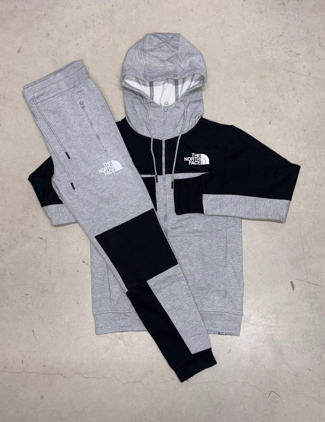 North Face Black/Grey Himalayan Grid Full Tracksuit