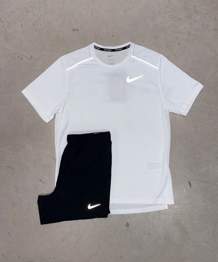 Nike Ice White Miler x Black Challenger Short
