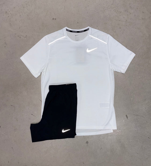 Nike Ice White Miler x Black Challenger Short