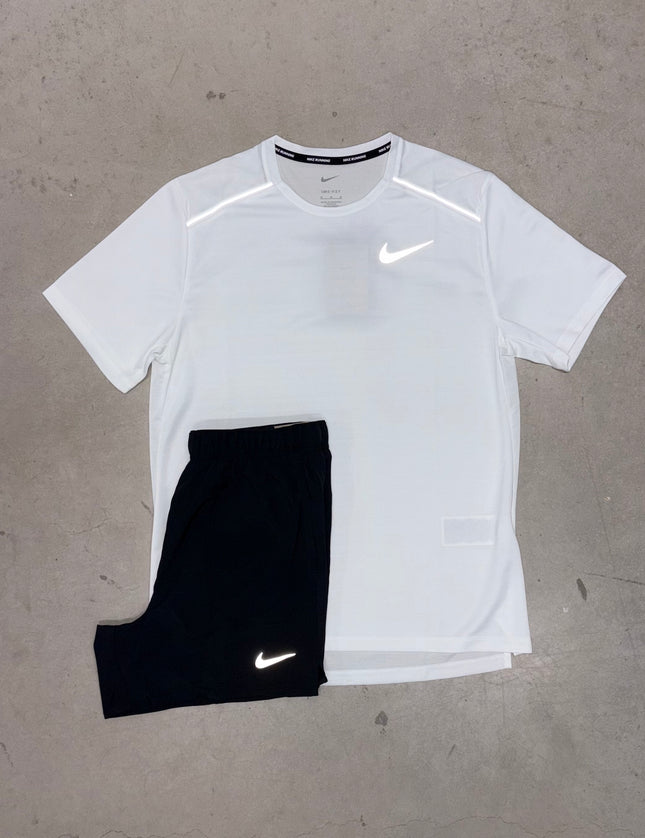 Nike Ice White Miler x Black Challenger Short
