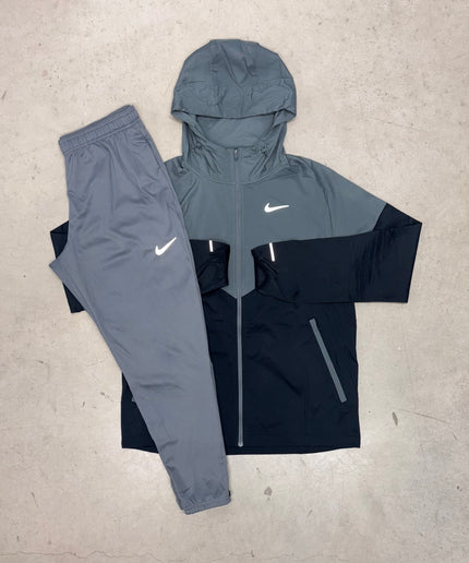 Nike Black/Grey Windrunner Jacket x Grey Challenger Pants
