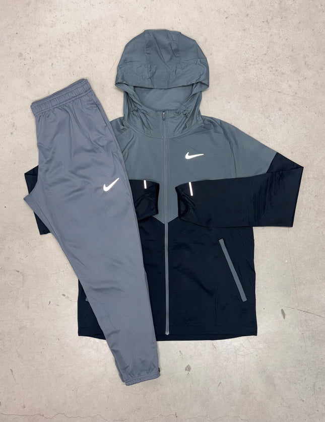 Nike Black/Grey Windrunner Jacket x Grey Challenger Pants