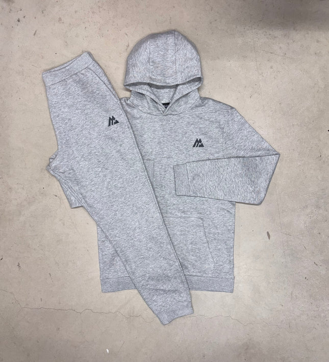 Montirex Grey Fleece Hooded Tracksuit