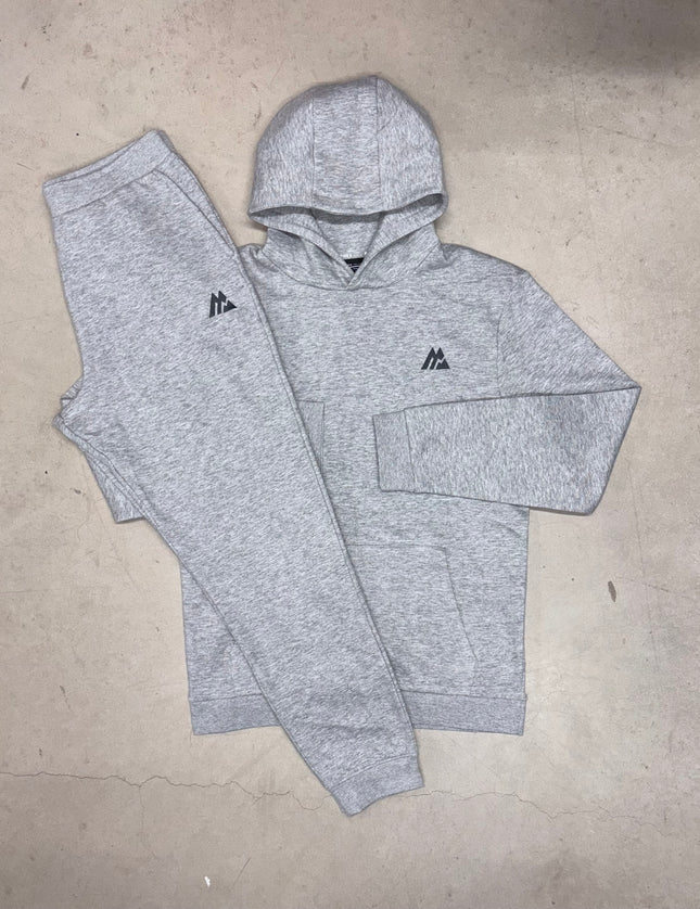 Montirex Grey Fleece Hooded Tracksuit