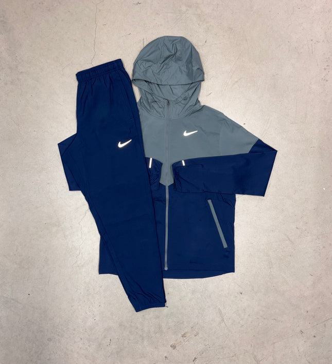 Nike Midnight Navy Windbreaker  Jacket x Challenger Pants Full Tracksuit