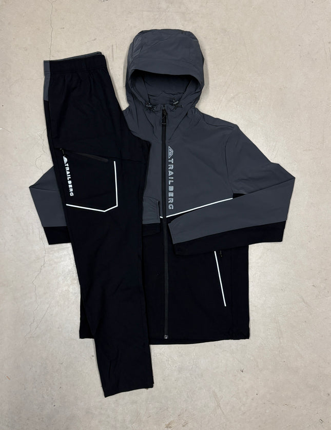 Trailberg Black/Volcano Grey Zion Full Tracksuit