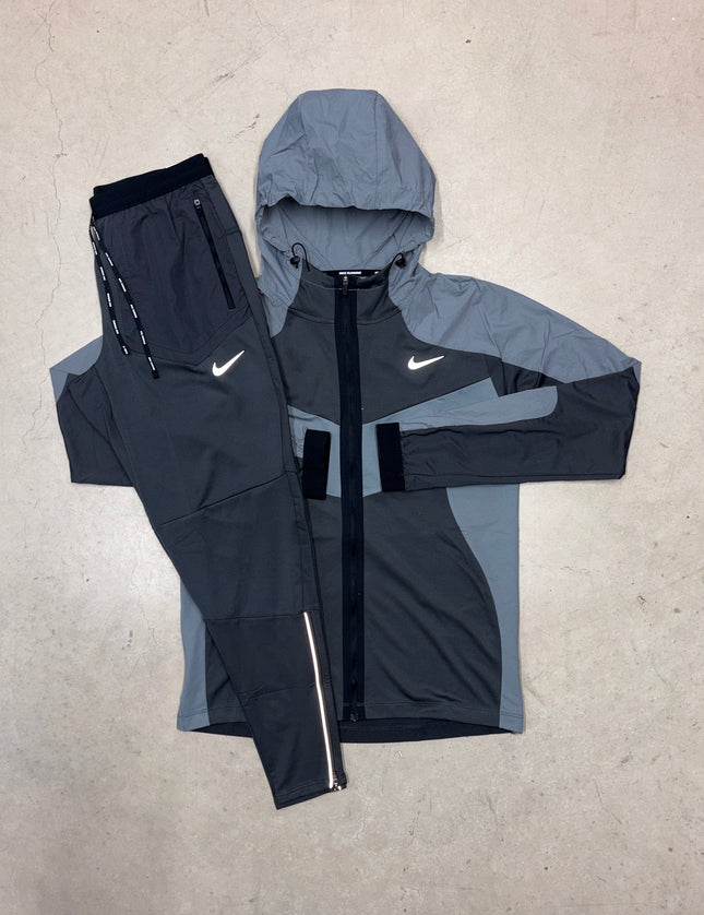 Nike Black/SmokeGrey Element Performance Elite 1/4 Full Tracksuit