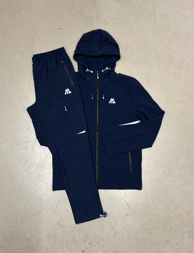 Montirex Navy Zeta Woven Full Zip Tracksuit