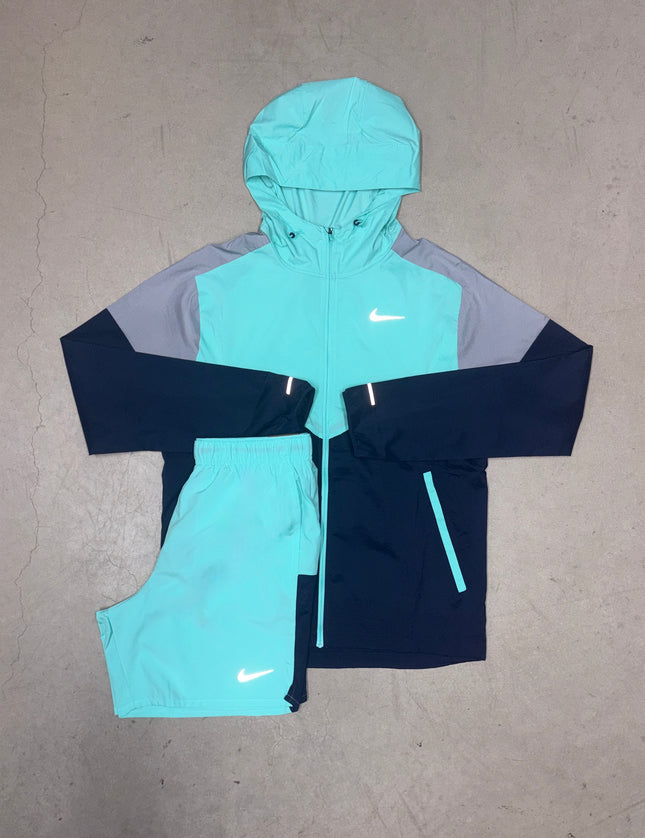 Nike Hyper Turqouise Uv Windrunner x Hyper Turqouise Challenger Shorts
