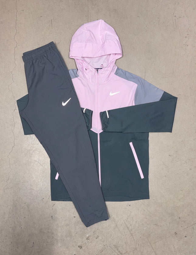 Nike Pink Foam Uv Windrunner x Grey Challenger Pants