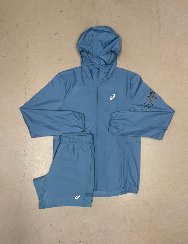 ASICS Saba Blue Icon Jacket x Saba Blue Icon SS Shorts