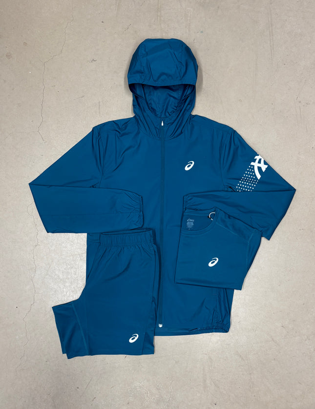 ASICS Dark Teal Icon SS Shorts Bundle