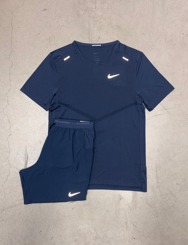 Nike Thunder Blue Techknit Rise 365 x Thunder Blue Flex Stride Shorts