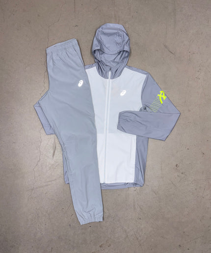 ASICS Grey/White Two Tone AEG Icon Full Tracksuit