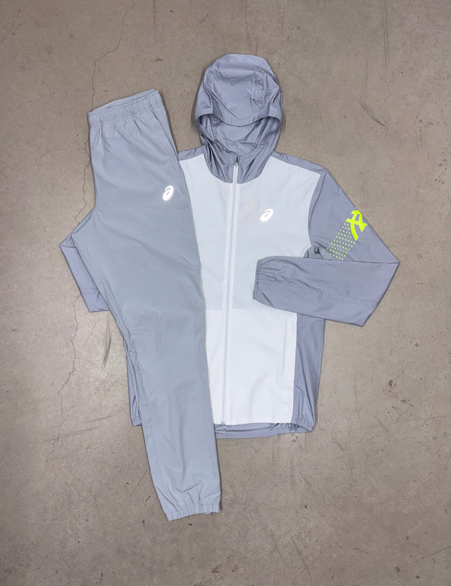 ASICS Grey/White Two Tone AEG Icon Full Tracksuit